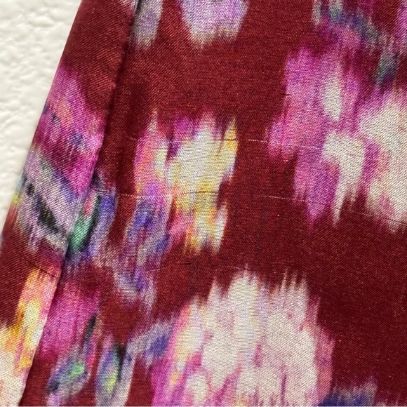 AMUR Laura Floral Silk One Shoulder Dress Size 2 Lavender Purple Asymmetric Hem - Picture 12 of 16